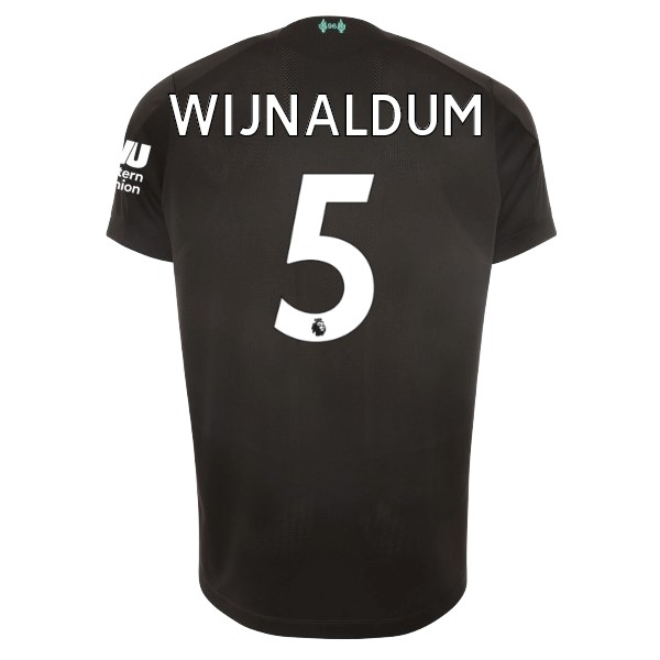 Camiseta Liverpool NO.5 Wijnaldum Replica Tercera Ropa 2019/20 Negro